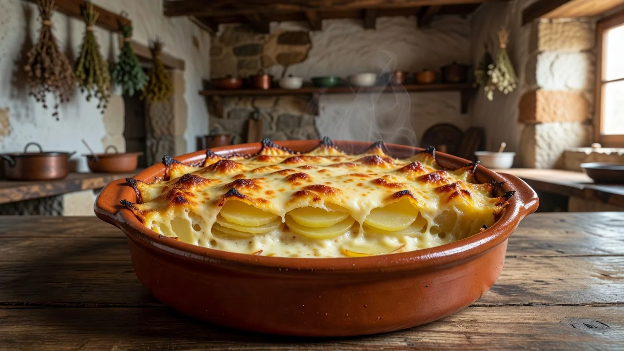Batatas Gratinadas no Forno