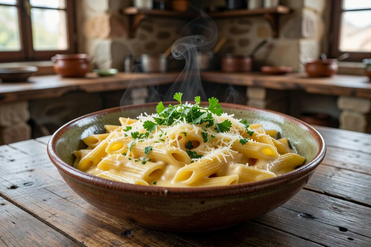 Penne ao Molho de Cerveja