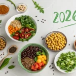 Tendências Alimentares 2026: Fibra, Leguminosas e Sabores Globais na Cozinha Vegetal