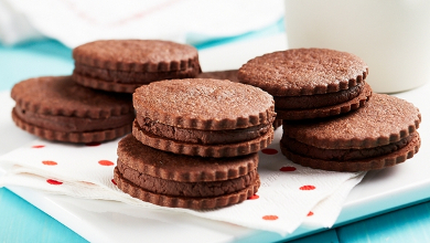 Bolachinhas com Creme de Chocolate