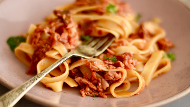 Tagliatelle com Molho de Atum
